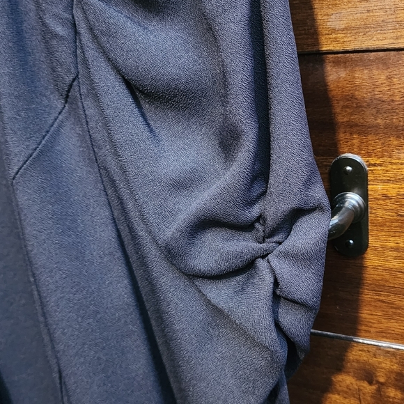 Vintage Petite Jazz Pearl Button Down Black Dress Size 6 - Picture 9 of 10